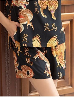 Женский комплект из вискозы Mia-Amore DRAGON 5082, Цвет: черный, Размеры: S, изображение 5