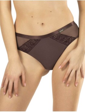 Трусики бразилиана Nipplex DAISY BRAZYLIANY, Цвет: баклажан, Размеры: S