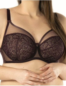 Бюстгальтер с мягкой чашкой Nipplex DAISY M, Цвет: баклажан, Размеры: 70I