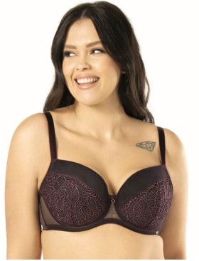 Бюстгальтер с плотной чашкой Nipplex DAISY U, Цвет: баклажан, Размеры: 75H, изображение 2