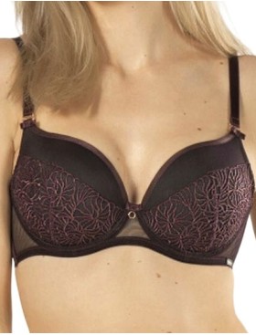 Формованный бюстгальтер пуш-ап Nipplex DAISY P-UP, Цвет: баклажан, Размеры: 80C