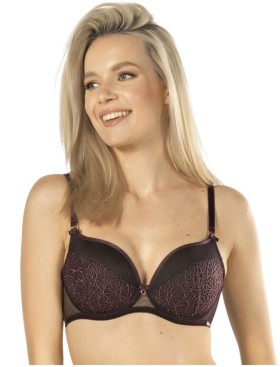 Формованный бюстгальтер пуш-ап Nipplex DAISY P-UP, Цвет: баклажан, Размеры: 80C, изображение 2