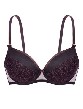 Формованный бюстгальтер пуш-ап Nipplex DAISY P-UP, Цвет: баклажан, Размеры: 80C, изображение 5