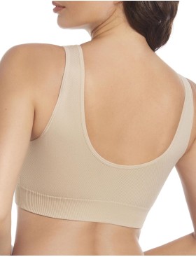 Бесшовный бюстгальтер топ Selene LETIANA серо-бежевый, Цвет: серо-бежевый, Размеры: S, изображение 2