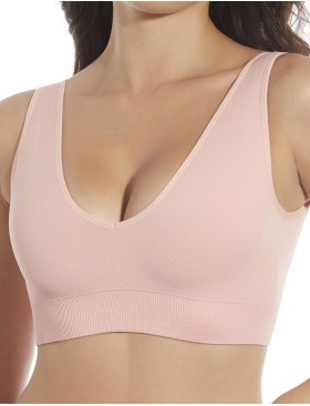 Бесшовный бюстгальтер топ Selene LETIANA светло-розовый, Цвет: светло-розовый, Размеры: S