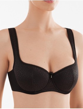 Бюстгальтер балконет Senselle TROPICAL SUNSET 1040101 черный, Цвет: черный, Размеры: 85E