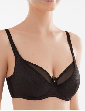 Полумягкий бюстгальтер Senselle TROPICAL SUNSET 1120099 черный, Цвет: черный, Размеры: 75C