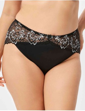 Трусы слипы Elli 402 черно-серебро, Цвет: черно-серебро, Размеры: XL