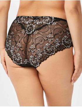 Трусы слипы Elli 402 черно-серебро, Цвет: черно-серебро, Размеры: XL, изображение 2