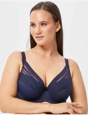 Бюстгальтер полумягкий Elli 3035 темно-синий, Цвет: темно-синий, Размеры: 75H, изображение 3
