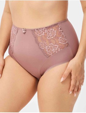 Высокие трусы слипы Elli 621 кофейно-розовый, Цвет: кофейно-розовый, Размеры: XL, изображение 3