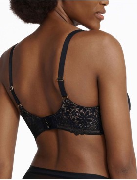 Кружевной поролоновый бюстгальтер Esotiq ILUSION 41031 черный+графит, Цвет: черный+графит, Размеры: 70E, изображение 2