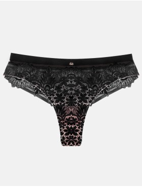 Кружевные стринги Esotiq ILUSION 41032 черный+графит, Цвет: черный+графит, Размеры: S, изображение 5