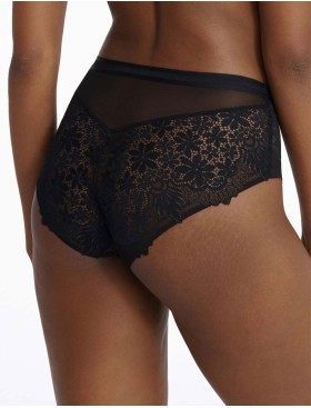 Кружевные высокие трусы Esotiq ILUSION 41091 черный+графит, Цвет: черный+графит, Размеры: S, изображение 2