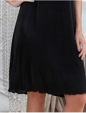 Плиссированная сорочка миди Mia-Amore ROXY 7371 черный, Цвет: черный, Размеры: M, изображение 5