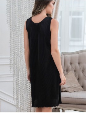 Плиссированная сорочка миди Mia-Amore ROXY 7371 черный, Цвет: черный, Размеры: M, изображение 2