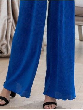 Брючный комплект плиссированный Mia-Amore ROXY 7376 синий, Цвет: синий, Размеры: L, изображение 6