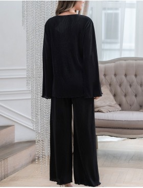 Брючный костюм с болеро Mia-Amore ROXY 7379 черный, Цвет: черный, Размеры: L, изображение 2