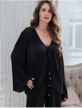 Брючный костюм с болеро Mia-Amore ROXY 7379 черный, Цвет: черный, Размеры: L, изображение 4