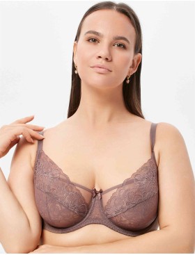 Бюстгальтер мягкая чашка балконет Milavitsa 124970 лесной орех, Цвет: лесной орех, Размеры: 90D, изображение 3