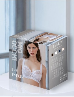 Бюстгальтер с мягкой чашкой Mioocchi EVELIN 8122 bianco, Цвет: bianco (белый), Размеры: 75E, изображение 6