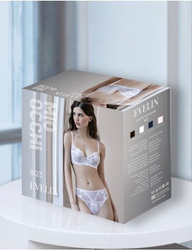 Кружевной бюстгальтер Mioocchi EVELIN 8123 nero, Цвет: nero (черный), Размеры: 70B, изображение 5