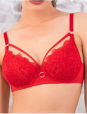 Бюстгальтер спейсер Mioocchi MATILDA 8104 rosso, Цвет: rosso (красный), Размеры: 90C