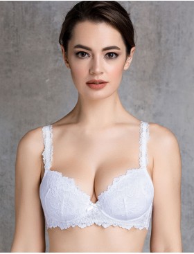 Бюстгальтер балконет Mioocchi VIVIAN 7581 bianco, Цвет: bianco (белый), Размеры: 90B, изображение 3