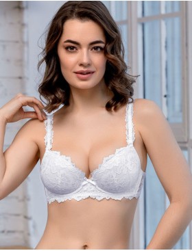 Бюстгальтер балконет Mioocchi VIVIAN 7581 bianco, Цвет: bianco (белый), Размеры: 90B, изображение 6