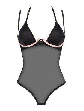 Соблазнительное боди Obsessive SELINNE TEDDY, Цвет: черный, Размеры: 2XL/3XL, изображение 3