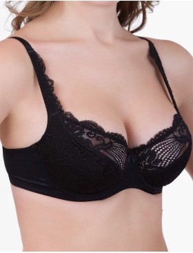 Бюстгальтер мягкий VOVA LAURA V32513 черный, Цвет: черный, Размеры: 75E