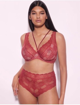 Бюстгальтер кружевной Alles BOHEMIAN VIBE M Plus Bralette терракотовый, Цвет: терракотовый, Размеры: 95C, изображение 5