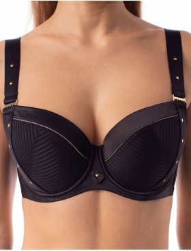 Формованный бюстгальтер балконет Coquette Revue ELIXIR 54112-06, Цвет: черный, Размеры: 90B