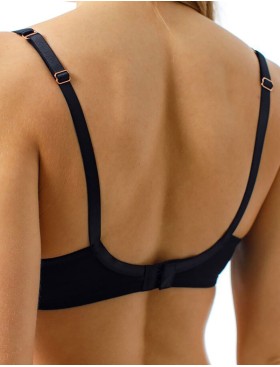 Мягкий бюстгальтер балконет Coquette Revue JETAIME 81129, Цвет: телесный с черным, Размеры: 95C, изображение 2