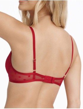 Бюстгальтер пуш-ап в горох Esotiq IZZIE 40920 красный, Цвет: красный, Размеры: 80C, изображение 2