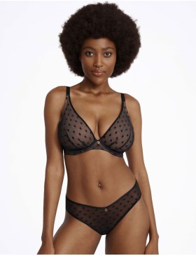 Трусики в горошек Esotiq 40923 IZZIE черный, Цвет: черный, Размеры: S, изображение 3