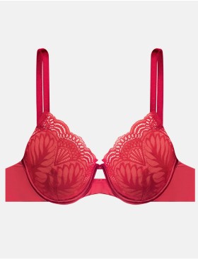 Бюстгальтер пуш-ап из атласа и кружева Esotiq ISABELLE 41021 красный, Цвет: красный, Размеры: 65G, изображение 8