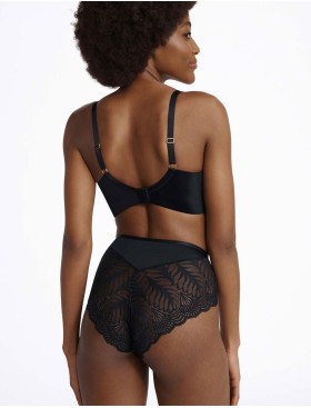 Атласный бюстгальтер с кружевом Esotiq ISABELLE 41022 черный, Цвет: черный+графит, Размеры: 65H, изображение 8