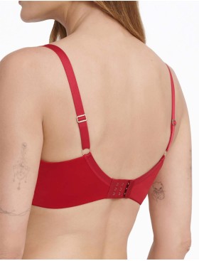 Атласный бюстгальтер с кружевом Esotiq ISABELLE 41022 красный, Цвет: красный, Размеры: 70I, изображение 2