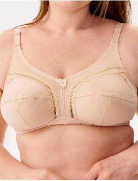 Бюстгальтер мягкий без косточек Misstyle 4122 / 122 бежевый, Цвет: бежевый, Размеры: 115D