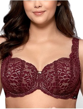 Бюстгальтер балконет Nipplex BENITA U, Цвет: бургундское вино, Размеры: 70I