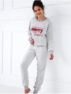 Женская теплая пижама Sensis GRACIANA, Цвет: серый, Размеры: L, изображение 3