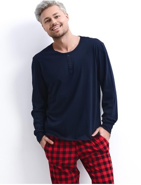 Мужская пижама Sensis LOUIE, Цвет: темно-синий, Размеры: M