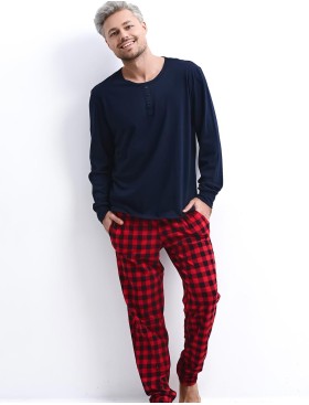 Мужская пижама Sensis LOUIE, Цвет: темно-синий, Размеры: M, изображение 2