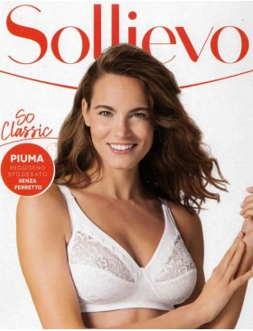 Мягкий бюстгальтер без косточек Sollievo PIUMA bianco, Цвет: bianco (белый), Размеры: 75B, изображение 2