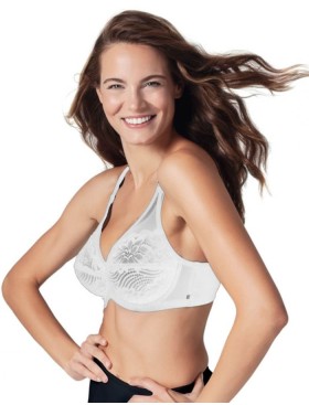 Бюстгальтер с мягкой кружевной чашкой Sollievo S4 bianco, Цвет: bianco (белый), Размеры: 75D, изображение 2