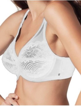 Бюстгальтер с мягкой кружевной чашкой Sollievo S4 bianco, Цвет: bianco (белый), Размеры: 75D