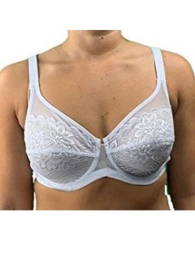 Бюстгальтер с мягкой кружевной чашкой Sollievo S4 bianco, Цвет: bianco (белый), Размеры: 75D, изображение 3