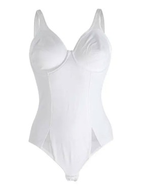 Моделирующее боди с мягкой чашкой Sollievo SARA bianco, Цвет: bianco (белый), Размеры: 85C, изображение 4