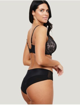 Трусики бразилиана Subtille NELLY brazilian, Цвет: черный+телесный, Размеры: S, изображение 4